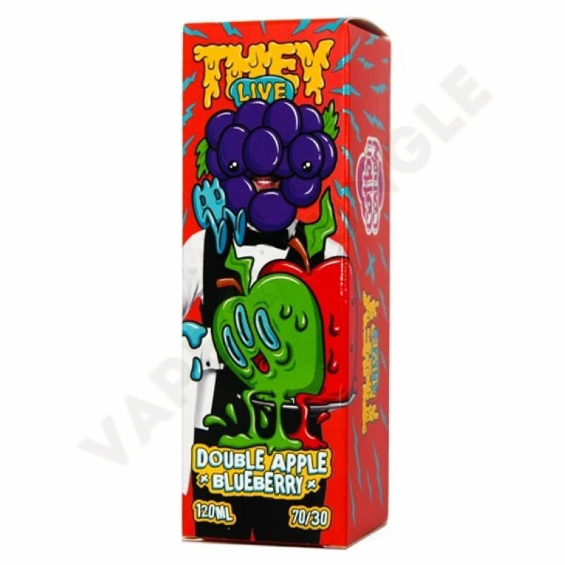 They Live 120ml 0mg+Booster Double Apple Blueberry