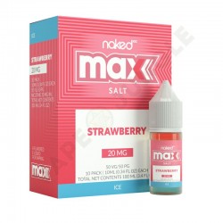 Naked 100 MAX Salt 10ml 20mg Strawberry Ice