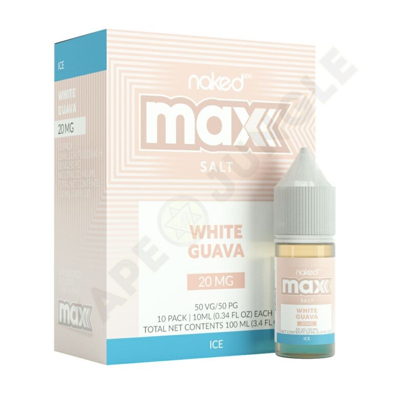 Naked 100 MAX Salt 10ml 20mg White Guava Ice