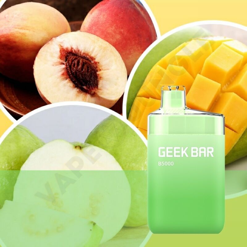 GeekVape Geek Bar B5000 Peach Mango Guava (Персик Манго Гуава)