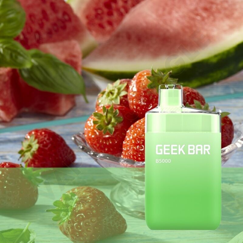 GeekVape Geek Bar B5000 Strawberry Watermelon Bubblegum (Клубника Арбуз Жвачка)